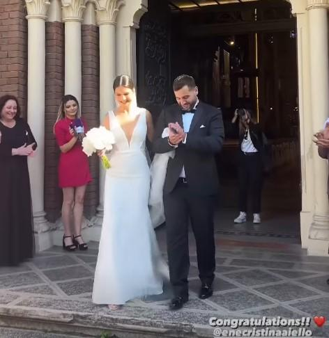 Enzo de la Chefi la cuțite s-a căsătorit religios cu Cristina Ene! Primele imagini de la nunta nepotului lui Joshua Castellano