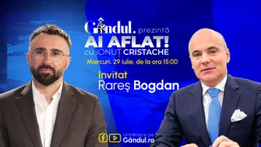 „Ai Aflat! cu Ionuț Cristache” începe miercuri, 29 iulie, de la ora 15.00, live pe Gândul. Invitat: Rareș Bogdan
