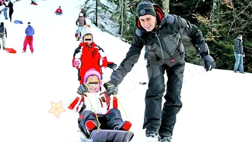 Taticii milionari Remus Truica si Irinel Columbeanu, pe Valea Prahovei cu fetitele. Si-au dus comorile la munte