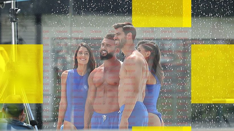 Dorian Popa și Ștefan Floroaica au rămas în pielea goală pe stradă fără nicio jenă! Trecătorii s-au oprit pentru a-i vedea pe cei doi musculoși fără haine