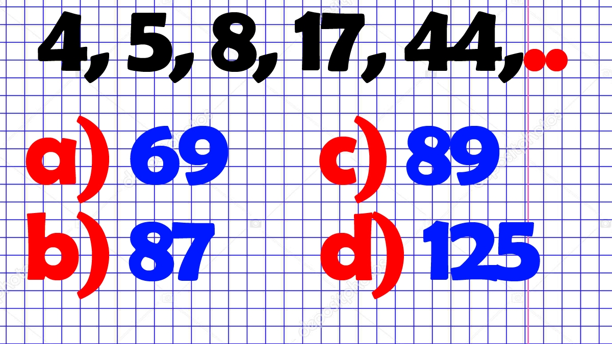Test IQ pentru absolvenții de facultate | Completați seria: 4, 5, 8, 17, 44