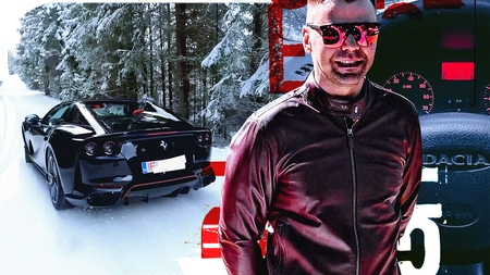 "Prințișorul imobiliarelor din Cluj" a dat Ferrari-ul 812 GTS Spider pe un Logan