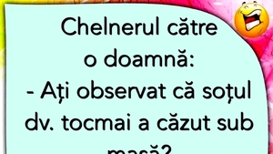BANCUL ZILEI | Chelnerul și doamna