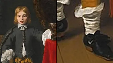Detaliul ireal în acest tablou din 1652. Cu ce este încălțat băiețelul din imagine