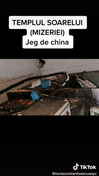 Șeful ANPC a sesizat o serie de nereguli în cadrul restaurantului „Templul Soarelui” din București. Sursă: captură video