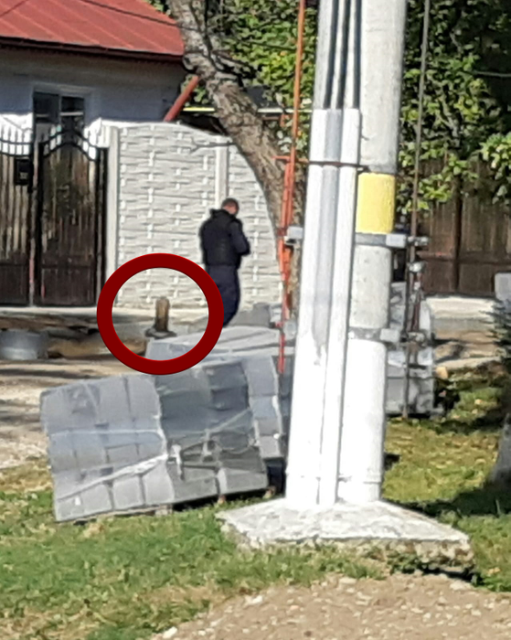 Proiectilul exploziv a fost ridicat de pirotheniști