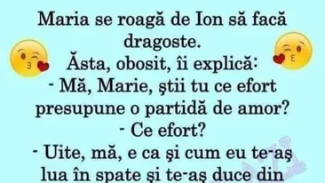 BANC | Maria se roagă de Ion să facă dragoste