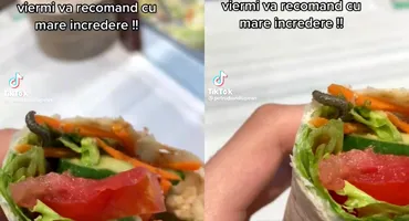 Viermi în mâncarea de la Pep & Pepper, restaurantul din Plaza România, mall-ul din Sectorul 6 al Capitalei – VIDEO