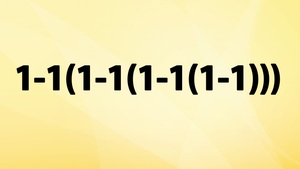 Testul IQ de joi | Calculați 1-1(1-1(1-1(1-1)))