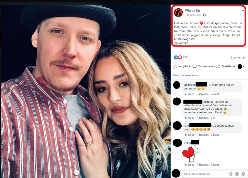 Detaliul dureros care a ieșit la iveală după ce What’s Up a anunțat divorțul de Simina! Avem dovezile