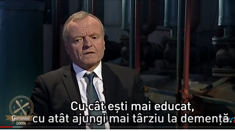 Psihiatrul Manfred Spitzer: cu cât ești mai educat, cu atât mai târziu  ajungi la demență