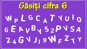 Test de inteligență | Găsiți cifra 6! Atenție la detalii