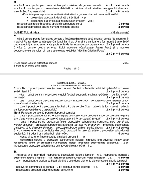 Evaluarea Națională 2019. Ce subiecte au picat la limba română în 2018