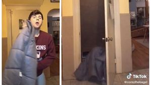 Un tânăr s-a viralizat pe Tik Tok după ce unchiul lui a făcut o greșeală incredibilă pe fundal. VIDEO