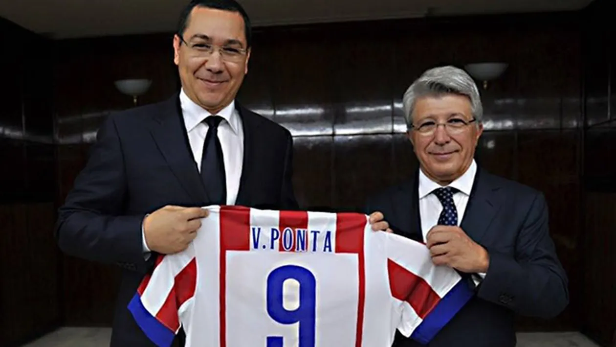 Atletico Madrid deschide scoala de fotbal la Bucuresti! Premierul Victor Ponta s-a intalnit cu presedintele clubului
