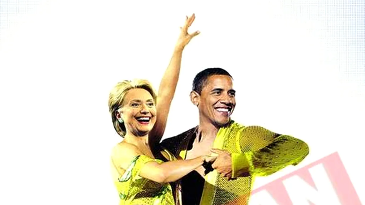 Obama si Clinton danseaza cha-cha-cha