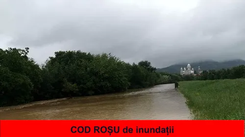 Cod roșu de inundații pe râul Motru. Pompierii mehedințeni au acționat în sprijinul cetățenilor