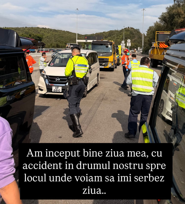 Emily Burghelea, implicată într-un accident în Hong Kong! Vedeta se afla cu familia ei + primele imagini de la fața locului