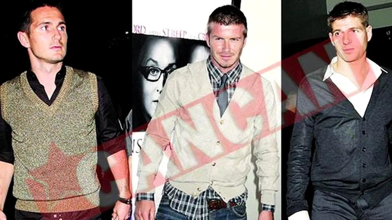 Beckham, Gerrard si Lampard, arestati de 1 aprilie