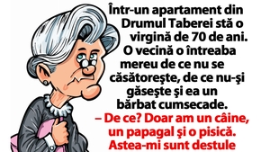 BANC | Într-un apartament din Drumul Taberei stă o virgină de 70 de ani