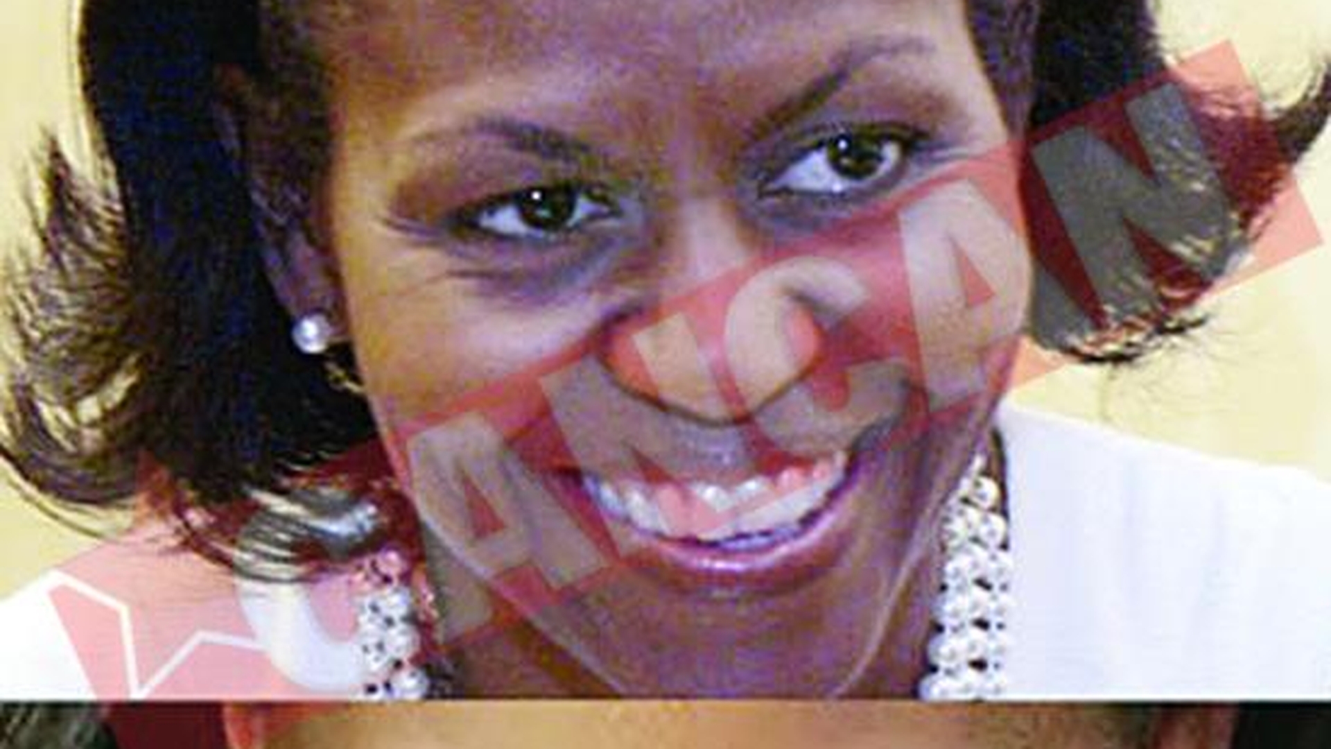 Michelle Obama si-a pus gene false