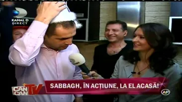 Madalin Ionescu si Florin Axinte, impreuna cu sotiile si copii, au inceput din aceasta seara sa sarbatoreasca la nasul lor acasa, Christian Sabbagh