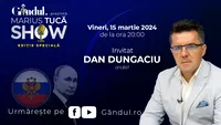 Marius Tucă Show începe vineri, 15 martie, de la ora 20.00, live pe gândul.ro. Invitat: prof. univ. dr. Dan Dungaciu