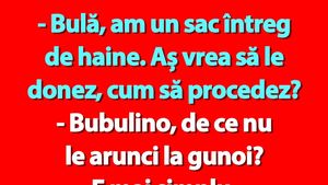 BANC | Bulă, Bubulina și sacul cu haine