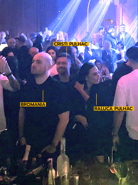 Raluca și Cristi Pulhac s-au distrat pe cinste la Nuba cu BRomania și iubita lui (Foto: CANCAN.RO)