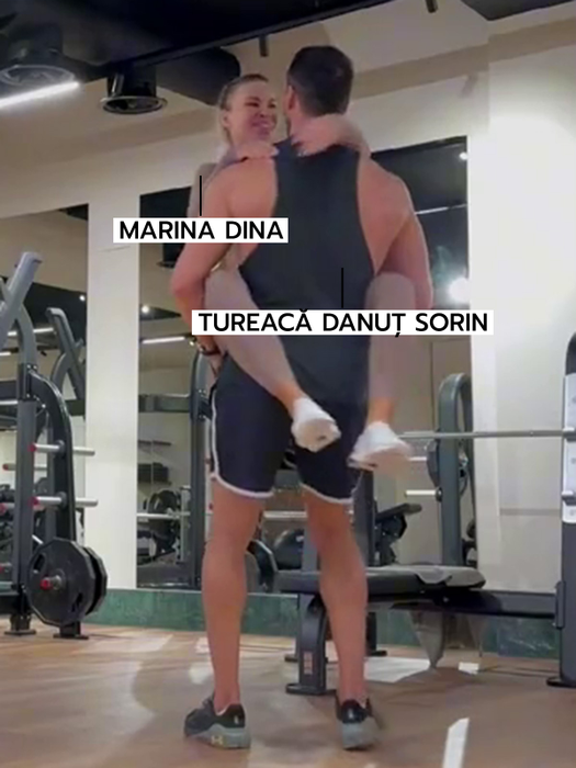 Marian Dina, relație cu antrenorul personal de fitness
