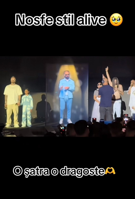 NOSFE, pe scenă la Arenele Romane! Trupa Șatra B.E.N.Z. i-a adus un omagiu cu ajutorul inteligenței artificiale/ sursă foto: TikTok