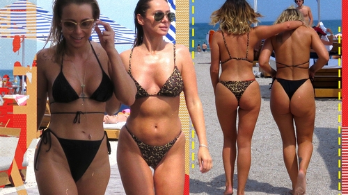 ”Războiul” fundulețelor-sexy pe plaja din Mamaia