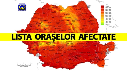 ANM, avertizare de vreme severă imediată. Lista orașelor din România afectate