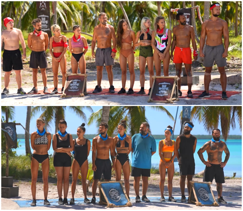 Concurenții de la Survivor România (ediția din 27 februarie 2023). Sursă foto: Captură video