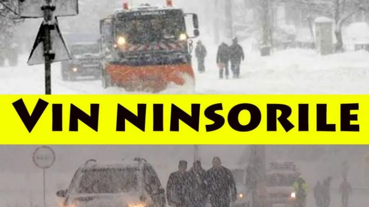 ANM a făcut anunțul! 28 de județe din România sunt sub cod galben de viscol și ninsori