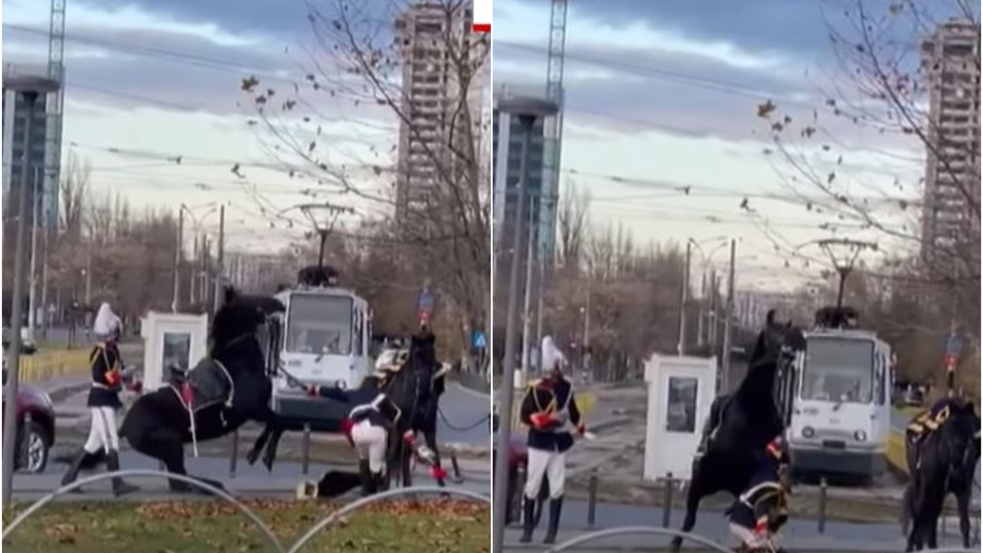 Jandarmul care a căzut de pe cal, la parada de 1 Decembrie, a consumat băuturi alcoolice. Este cercetat de Parchetul Militar