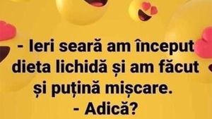 BANCUL ZILEI | Dieta lichidă