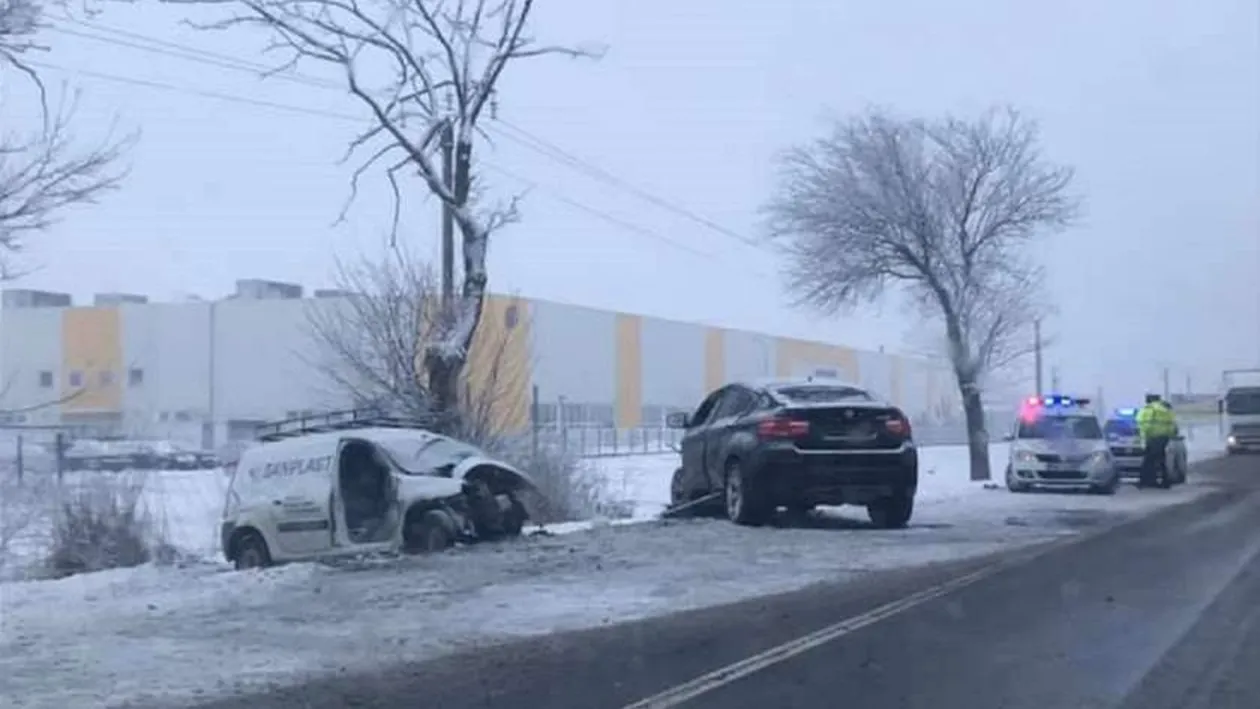 Şoferul care a omorât un om la Salonta are 24 de ani! E străin şi avea cauciucuri de vară pe BMW-ul X6