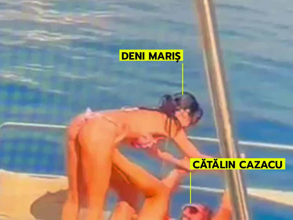 Cazacu și Deni s-au jucat pe barcă