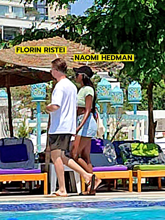 Florin Ristei și Naomi dau o tură la piscină (Foto: CANCAN.RO)