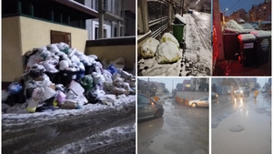 Bragadiru a devenit „împărăția gunoaielor”, în pragul Crăciunului. Locuitorii sunt revoltați: „Înotăm în noroaie”