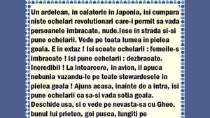 BANCUL ZILEI | Un ardelean își cumpără niște ochelari revoluționari din Japonia