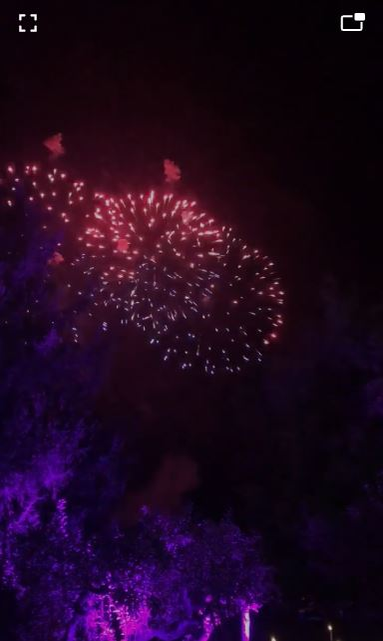 Artificii, spre finalul petrecerii