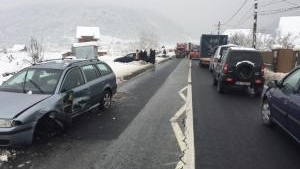 Accident cu 5 victime la Sibiu! A fost activat Planul Roșu de intervenție