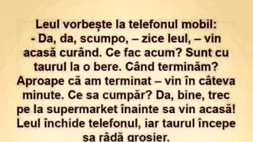 Bancul de weekend | Leul și taurul