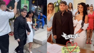 Lino Golden și Delia de la Power Couple s-au căsătorit! Primele imagini de la cununia civilă. VIDEO