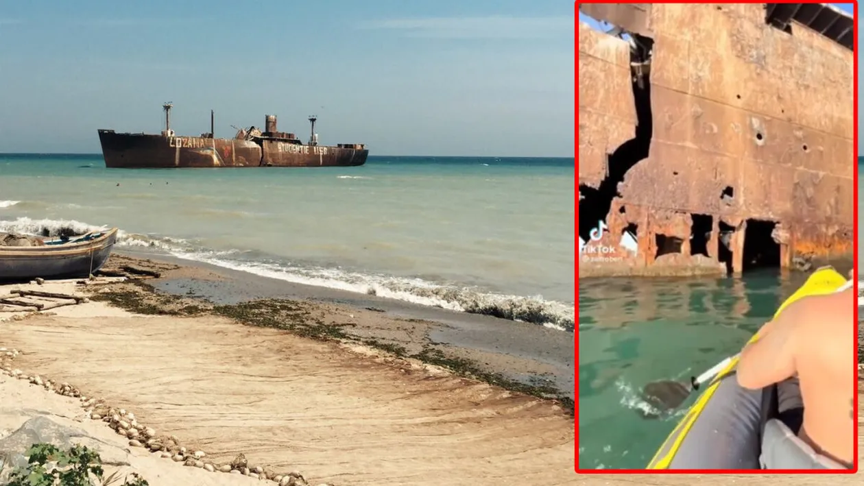 Imagini bulversante! Ce se află, de fapt, în interiorul epavei Evanghelia din Costinești