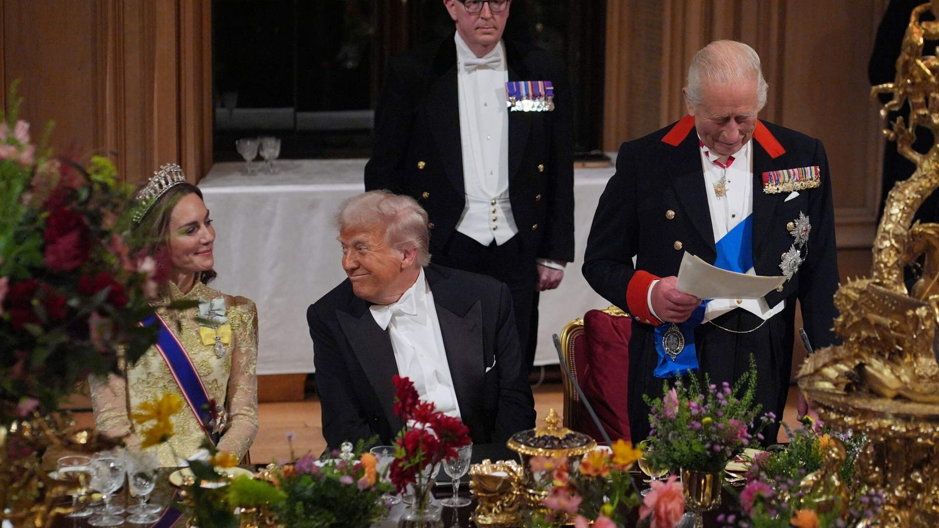 Momentul în care Kate Middleton a început să plângă, în timpul vizitei lui Donald Trump. Imagini emoționante