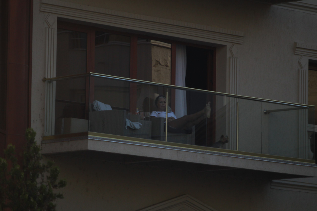 Loredana Chivu, apariție inedită pe balcon