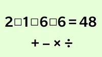 Test de inteligență | Faceți egalitatea corectă, completând cele 3 operații între numerele 2, 1, 6 și 6